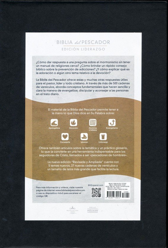 Biblia del Pescador RVR 1960 Ed. Liderazgo Negro