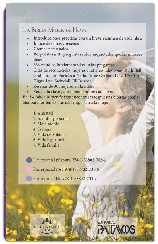 La Biblia Mujer De Hoy Piel Especial Púrpura RVR1960 - Image 2