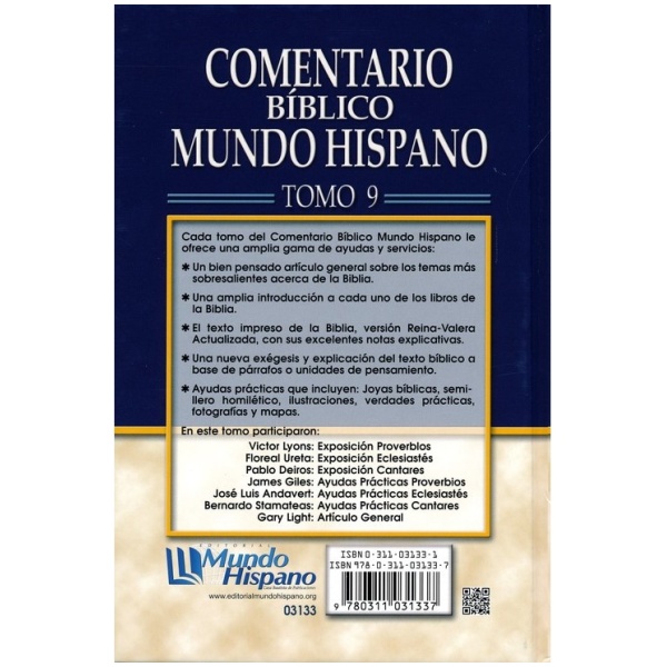 Comentario Mundo Hispano Proverbios, Eclesiastés, Cantares - Image 2