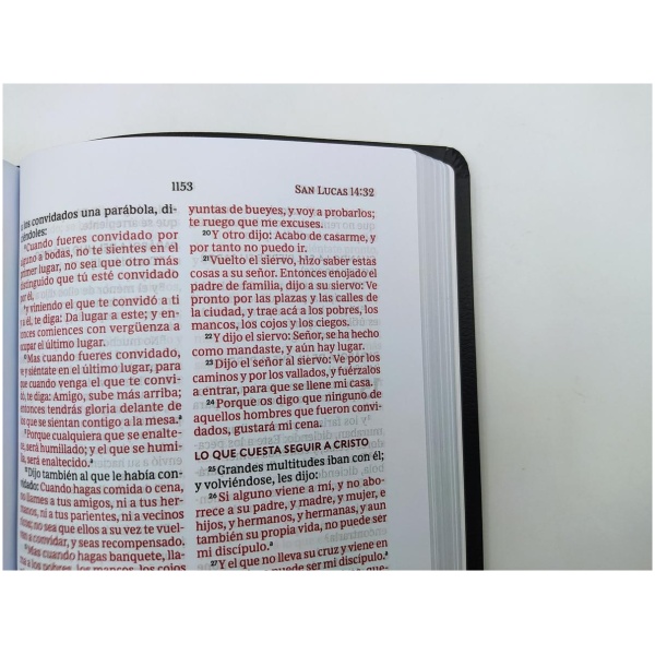 Biblia RV1960 Ultrafina Letra Grande Negro dos colores - Image 3