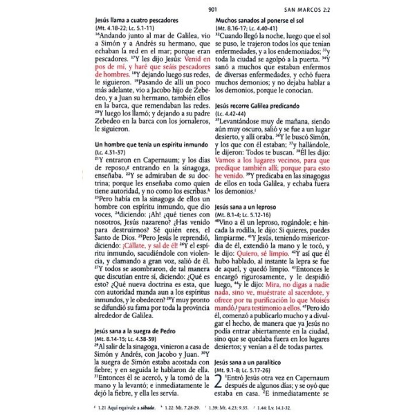 Biblia RVR1960 Letra Grande Manual Símil Piel solapa imán negra - Image 3