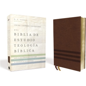 Biblia Nvi Estudio Teología Bíblica Im Piel Café 4 Colores