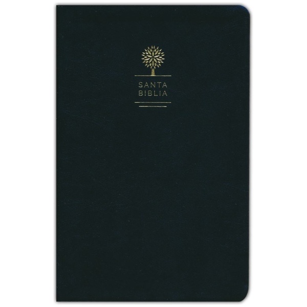 Biblia Reina Valera 1960 Letra Grande. Símil Piel Color Negro, Tamaño Manual - Image 2