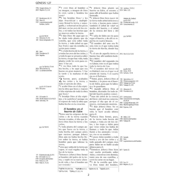 RVR60 Biblia de Referencia Thompson Imitación Piel - Image 2
