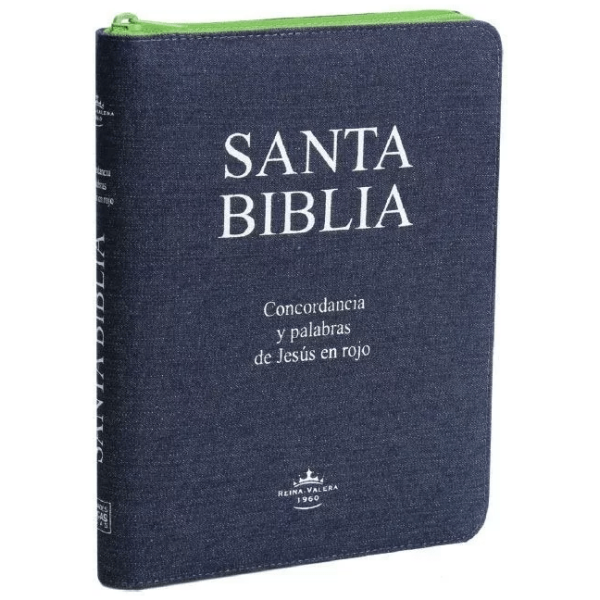 Biblia Grande Letra Gigante Rvr1960 Jean Con Cierre Verde