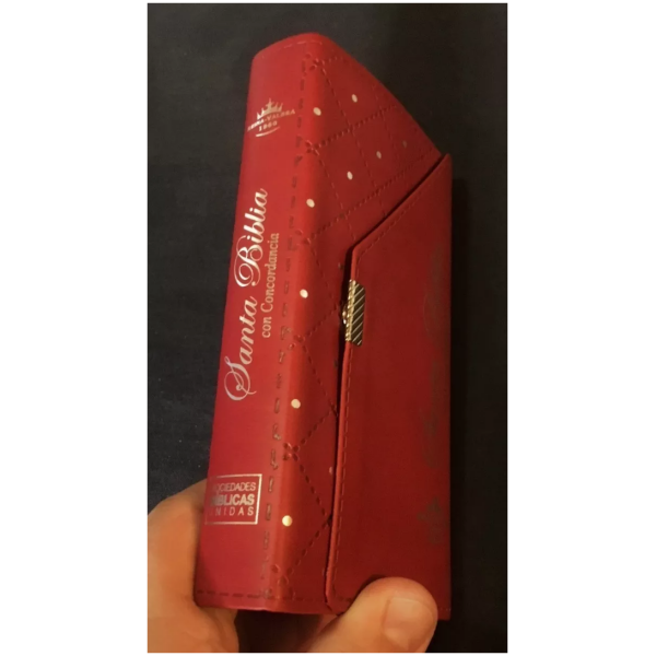 Biblia Rvr1960 Agenda Roja Con Broche