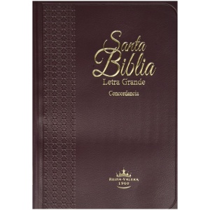Biblia RVR60 Mediana Vinil Vino RVR052 Letra Grande
