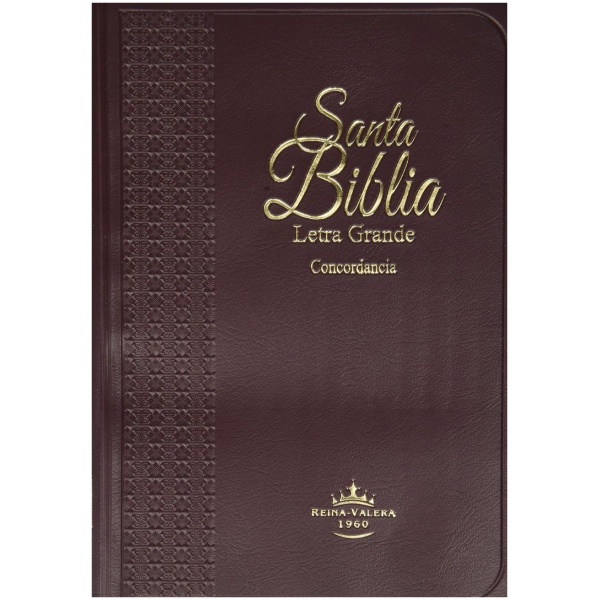 Biblia RVR60 Mediana Vinil Vino RVR052 Letra Grande