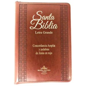 Biblia RVR60 L Grande Cierre im Piel Marrón RVR056CLGPJRZTI
