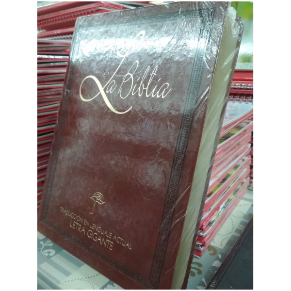 Biblia Grande, Letra Gigante Tla, Imitación Piel Marrón - Image 2