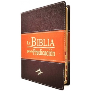 Biblia RVR086 LGEEZTI De la Predicacion Marrón índice
