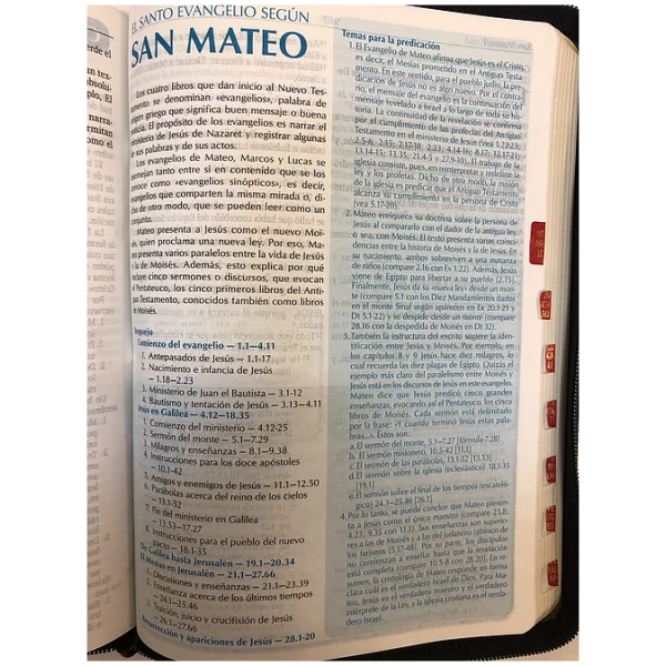 Biblia para la predicación con índice y Zipper RVR60 Negra - Image 3