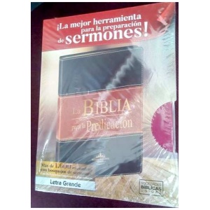 Rvr60 Biblia De La Predicación Púrpura Con Índice