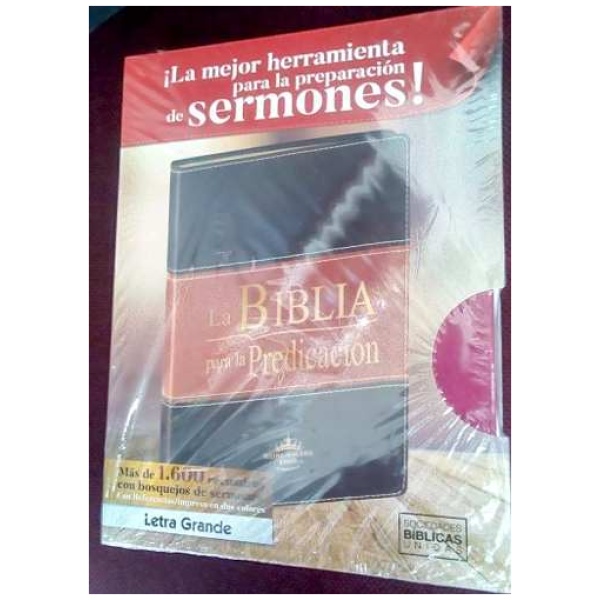 Rvr60 Biblia De La Predicación Púrpura Con Índice