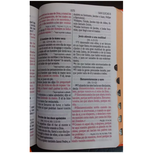 Biblia RVR60 Gris Azul Marino Cierre índice - Image 2