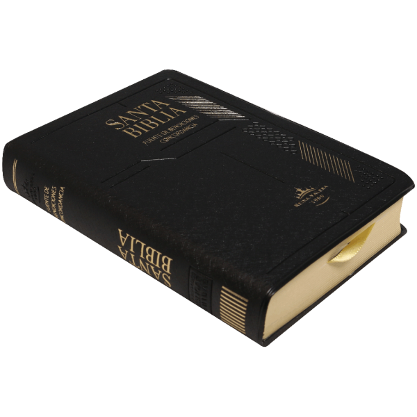 Biblia Fuente de Bendiciones Compacta RV1960 vinil negro índice - Image 2