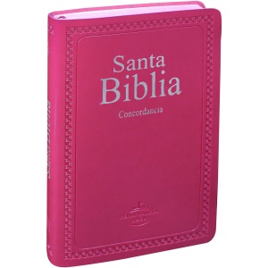 Biblia Ultrafina con Concordancia RV1960, imit. piel, fucsia