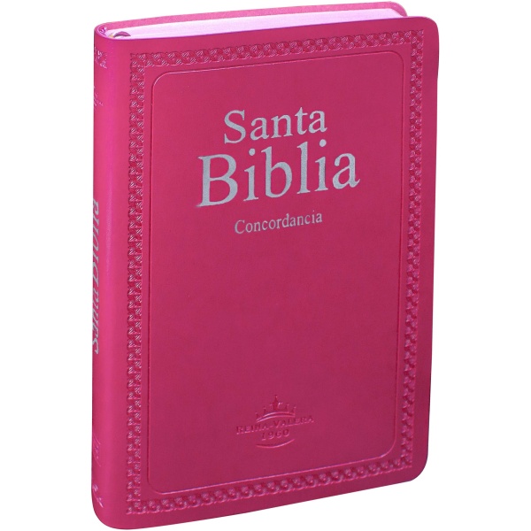 Biblia Ultrafina con Concordancia RV1960, imit. piel, fucsia