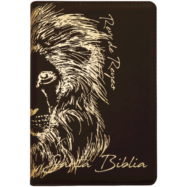 Biblia RVR1960 Piel fabricada León Café RVR066cLGPJRTIZ - Image 2