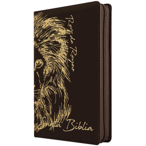 Biblia RVR1960 Piel fabricada León Café RVR066cLGPJRTIZ