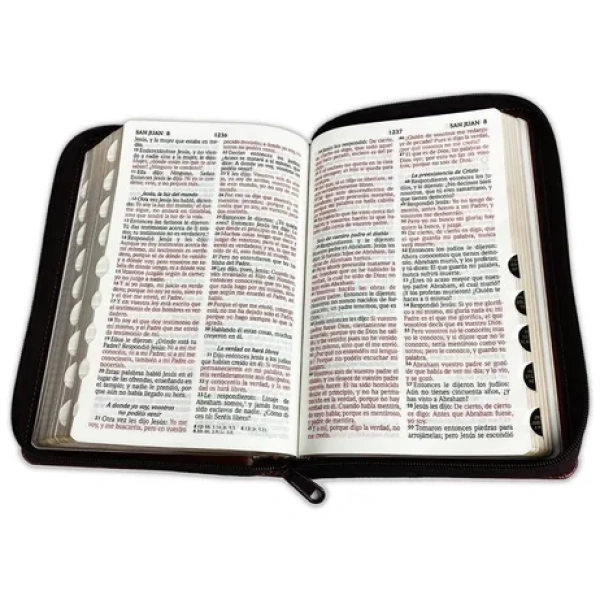 Biblia RVR1960 mediana negro y marron cierre índice RVR066cLGPJRTIZ - Image 2