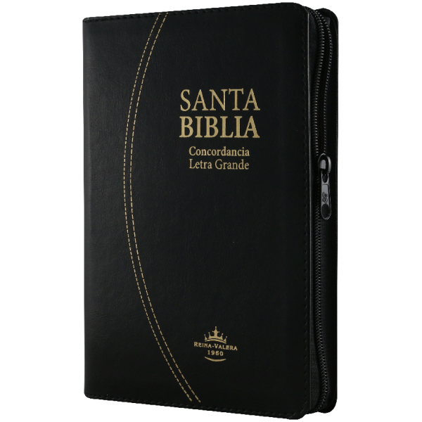 Biblia RVR1960 mediana imit piel negro cierre índice RVR066cLGPJRTIZ