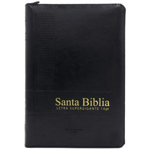 Biblia RV1960 Manual Letra gigante cierre Negro 14pt índice