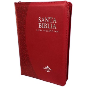 Biblia RV1960 Manual Letra Gigante Cierre vino 14pt índice