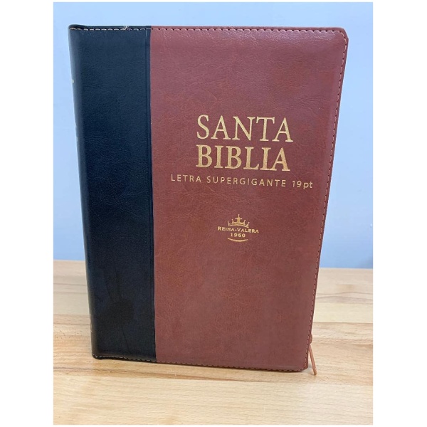 Biblia RVR1960 letra super gigante marron negro/marron cierre19P RVR086cLSGiPJRZTI - Image 2