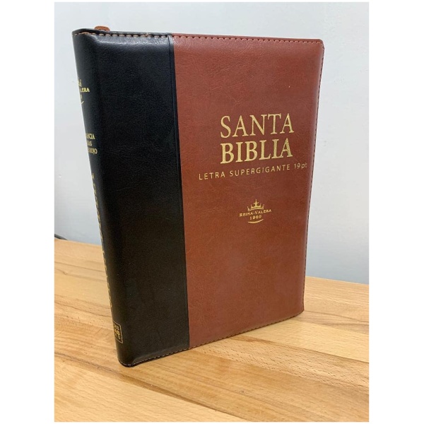 Biblia RVR1960 letra super gigante marron negro/marron cierre19P RVR086cLSGiPJRZTI