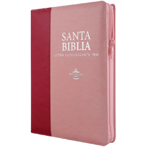 Biblia RVR1960 letra super gigante rosa fucsia cierre 19pt RVR086cLSGiPJRZTI