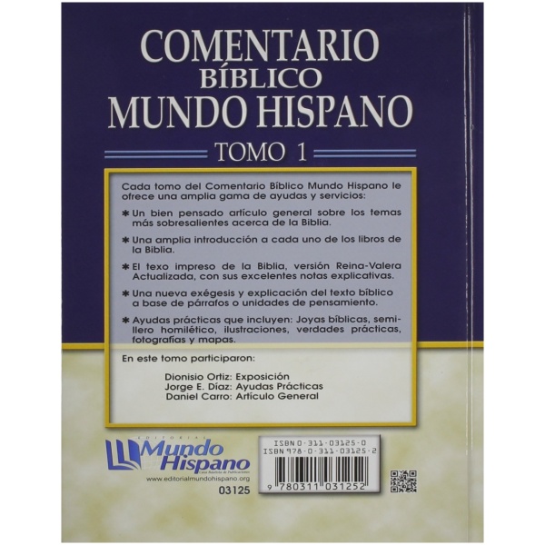 Comentario Mundo Hispano: Génesis Tomo 1