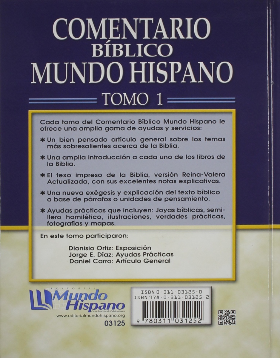 Comentario Mundo Hispano: Génesis Tomo 1