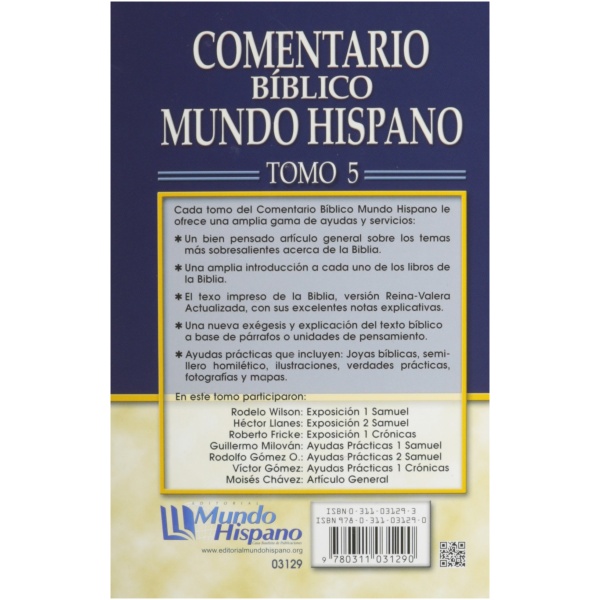 Comentario Bíblico Mundo Hispano Tomo 5 Samuel - Image 2