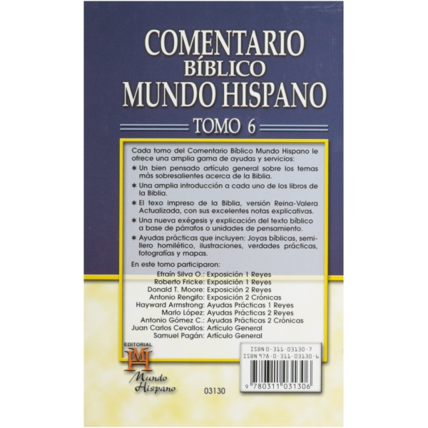 Comentario Biblico Mundo Hispano: Tomo 6 1 Reyes, 2 Reyes y 2 Cronicas - Image 2