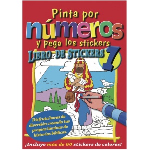 Pinta por números Y pega los stickers 1