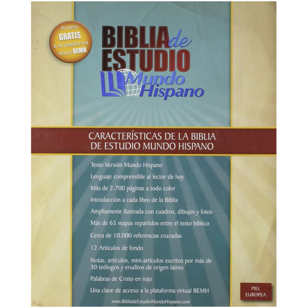 Biblia De Estudio Mundo Hispano (tapa Piel Europea) - Image 6