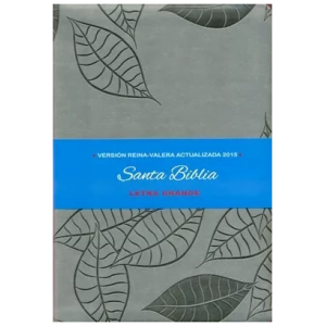 Biblia Letra Grande Rva2015, Imitación Piel, Color Gris