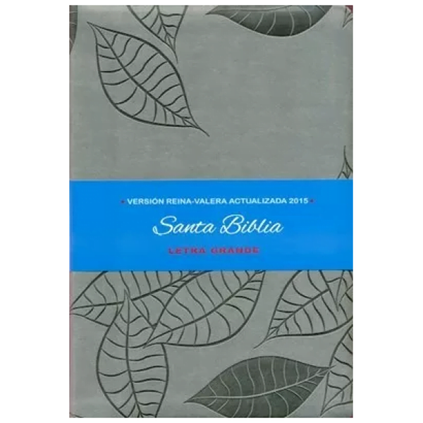 Biblia Letra Grande Rva2015, Imitación Piel, Color Gris