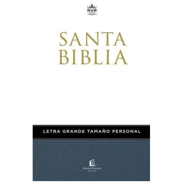 Biblia Letra Grande Tamaño Personal, Rvr1960, Tapa Dura