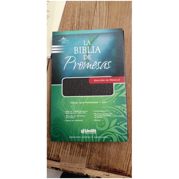 Biblia De Promesas Rvr1960 Ed Regalo Imitación Piel, Negro