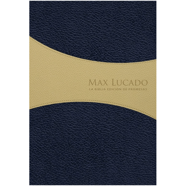 Biblia De Promesas Max Lucado Rvr1960, Piel Azúl Crema