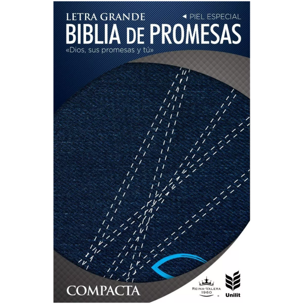 Biblia Promesas Compacta Rvr1960 Jean Con Cierre E Índice
