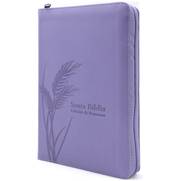 Biblia de Promesas RV1960 Manual Letra Grande Cierre Lavanda - Image 2