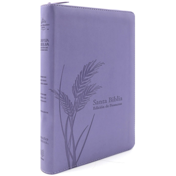 Biblia de Promesas RV1960 Manual Letra Grande Cierre Lavanda - Image 3