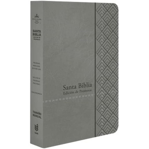 Biblia RVR1960 de Promesas Manual Letra Grande Gris 12pt