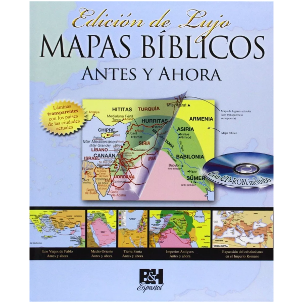 Mapas Bíblicos Antes Y Ahora: Edición De Lujo