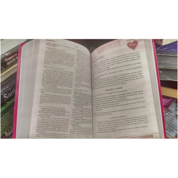 Biblia Devocional: Los Lenguajes Del Amor Ntv Rosa - Image 4