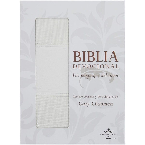 Biblia RVR60 devocional lenguajes del amor blanco