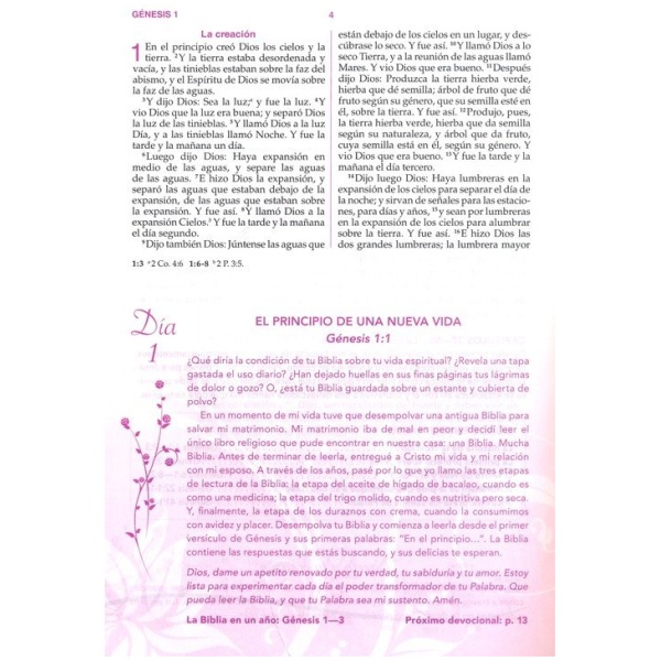 Biblia RVR1960 Mujer Conforme Al Corazón De Dios Edición Jardín - Image 3